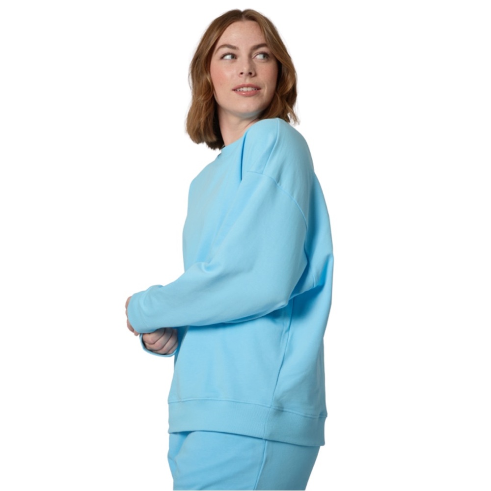 NWT Year of Ours Light Oversized Crewneck Sweatshirt Blue Size Medium Large